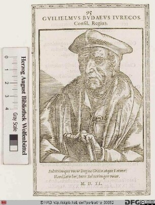 Bildnis Guillaume Budé (lat. Guilielmus Budaeus)