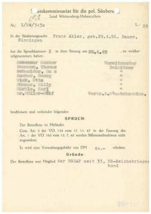 Abler, Franz