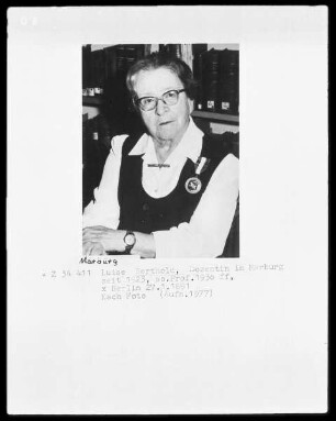Luise Berthold (1891-1983), 1930-1957 Professorin für Deutsche Philologie in Marburg