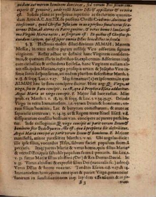 Disputatio Theologica De Conceptione Et Nativitate Temporali Messiae