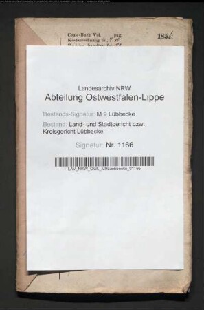 Erblasser: Spreen, Christian Wilhelm David, geb. Gülker:
