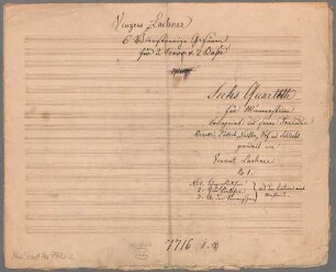 6 Quartette aus den Liedern eines Malers, Heft 1, Männerstimmen - BSB Mus.Schott.Ha 7920-2
