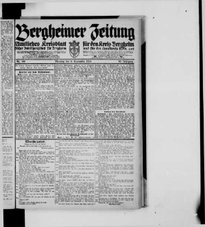 Bergheimer Zeitung. 1905-1943