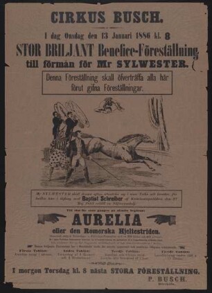 Cirkus Busch, ohne Ortsangabe, 1886