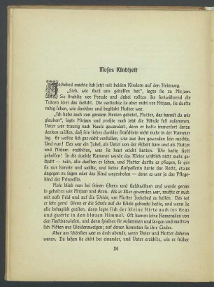 Moses Kindheit