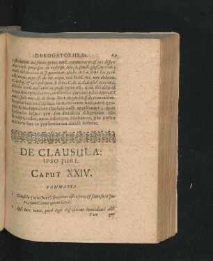 Caput XXIV. De Clausula Ipso Iure.