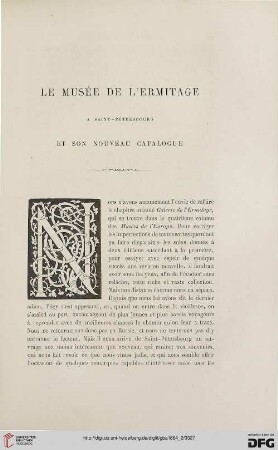 17: Le Musée de l'Ermitage à Saint-Pétersbourg et son nouveau catalogue, [1]