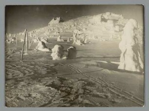 Winterabend im Riesengebirge : Blick zur Reifträgerbaude