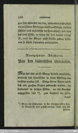 Neunzehnter Abschnitt. Von den diätetischen Getränken