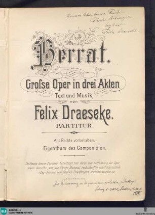 Herrat : große Oper in drei Akten