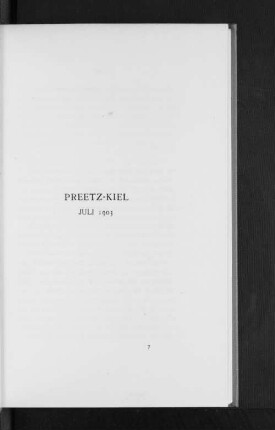 Preetz-Kiel Juli 1903