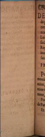 Declaration du pretendu peage de Mesves