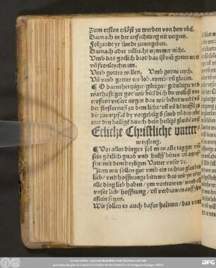 Etliche Christliche unterweysung.