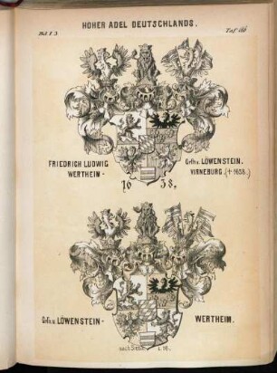Taf. 116. Friedrich Ludwig Grfn v. Löwenstein. Wertheim-Virneburg. († 1658.) 1638. - Grfn. v. Löwenstein-Wertheim. nach Siebm. I, 16.