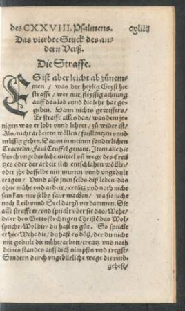 Das vierdte Stuck des andern Verß. Die Straffe.