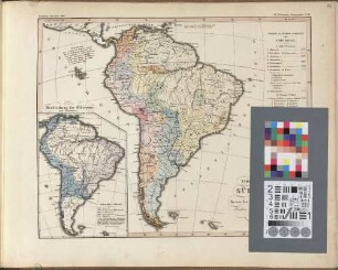 Ethnographische Karte von Süd-Amerika