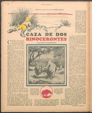 Caza de dos rinocerontes : Cómo he cazado vivos los animales salvajes