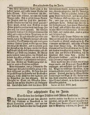 Der achtzehende Tag im Junio