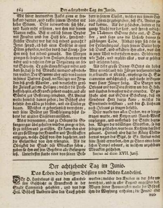 Der achtzehende Tag im Junio