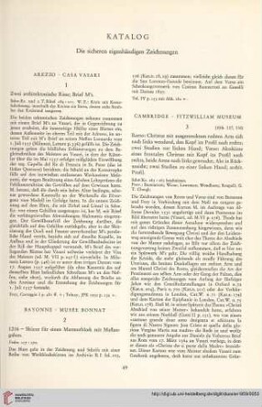 Die sicheren eigenhändigen Zeichnungen