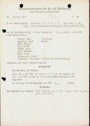Händle, Walter