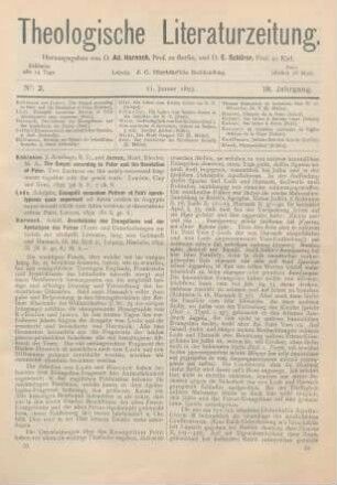 33-37 [Rezension] Harnack, Adolf, Bruchstücke des Evangeliums und der Apokalypse des Petrus (Texte und Untersuchungen zur Gesch. der altchristl. Literatur, hrsg. von Gebhardt und harnack, 9. Bd. Heft 2)
