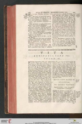 Vita Bonifacii Papæ VIII.