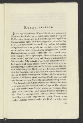 Konzentration