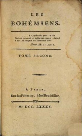 Les Bohémiens, 2