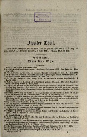 Ergänzungen und Erläuterungen der Preussischen Rechtsbücher durch Gesetzgebung und Wissenschaft : unter Benutzung der Justizministerial-Akten und der Gesetz-Revisions-Arbeiten, hrsg. von H. Gräff ..., 3. Ergänzungen und Erläuterungen des allgemeinen Landrechts für die preußischen Staaten durch Gesetzgebung und Wissenschaft ; 3