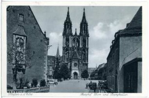 Meißen. Burghof, Dom und Burgkeller