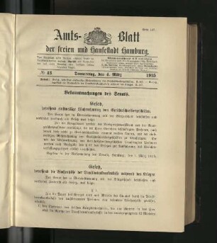No. 43, 4. März 1915