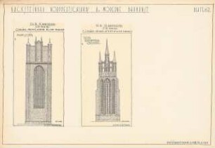 Backsteinbau Norddeutschlands und moderne Baukunst Baukategorien: Blatt 62: Sakralbau. Ansichten Giebelwände Stralsund und Thorn