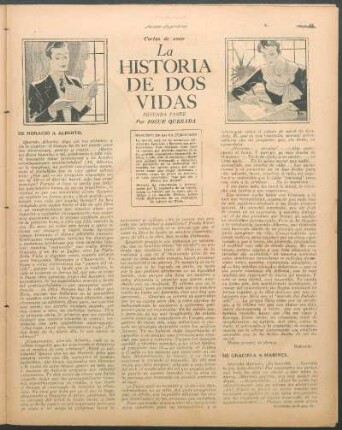 La historia de dos vidas : Cartas de amor