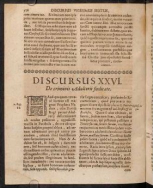 376-390, Discursus XXVI. De criminis Adulterii faeditate.