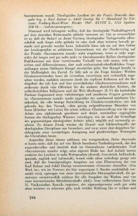 244-248 [Rezension] Abendland bis Existenz