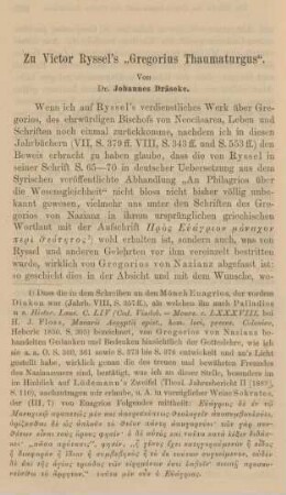 634-640 Zu Victor Ryssel's "Gregorius Thaumaturgus"