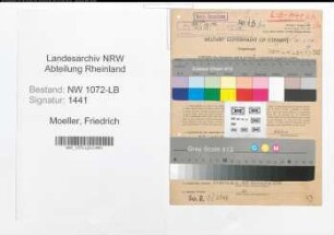 Entnazifizierung Friedrich Moeller , geb. 26.12.1893 (Buergermeister)