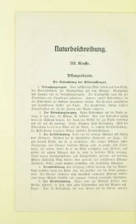 Naturbeschreibung