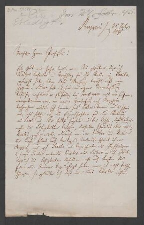 Brief an Carl Friedrich Rungenhagen : 25.02.1844