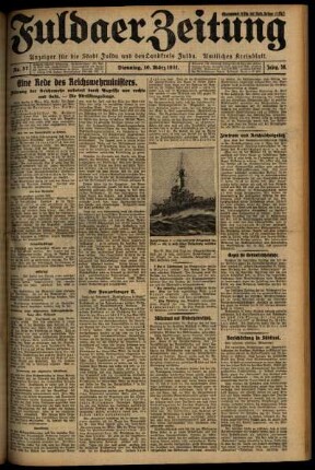 Ausgabe vom Dienstag, den 10. März 1931.