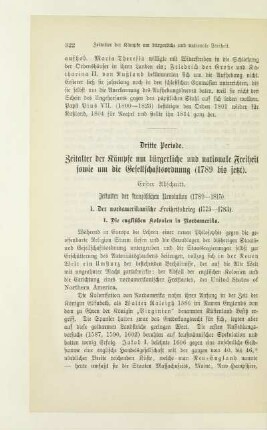 Erster Abschnitt. Zeitalter der französischen Revolution (1789-1815)
