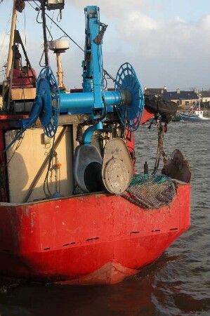 Fischerboot im Hafen von Dingle