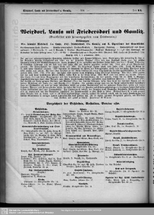 Weixdorf, Lausa mit Friedersdorf und Gomlitz.
