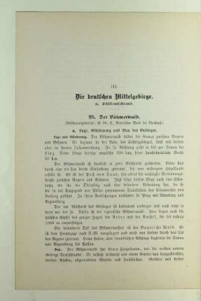 III. Die deutschen Mittelgebirge