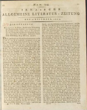 Num. 308. Den 25. December 1804
