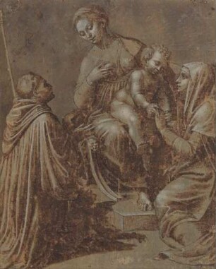 Die Lactatio des Heiligen Bernhard und die Verlobung der Heiligen Caterina von Siena