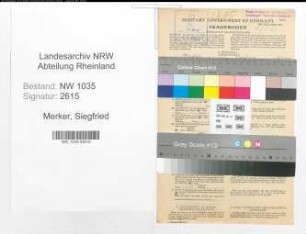 Entnazifizierung Siegfried Merker , geb. 07.05.1902 (Bergingenieur)