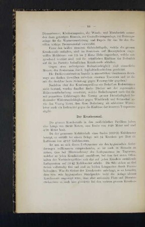 Der Krankensaal.