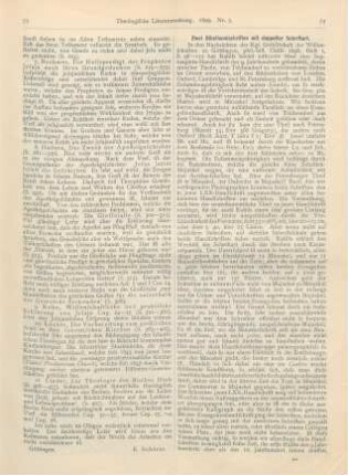 74-75 Zwei Bibelhandschriften mit doppelter Schriftart